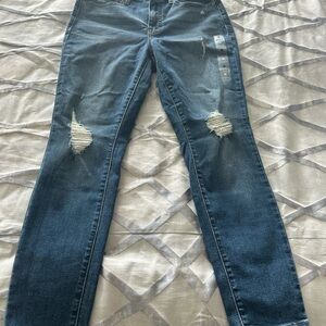 Lucky Brand Dark Blue Distressed Skinny Jeans